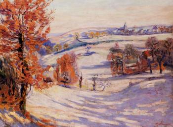 Armand Guillaumin : Snow at Crozant